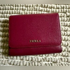 Furla Deep Red Leather Wallet